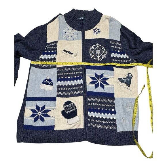 Classic Element Ladies Full Zip Winter Christmas Oversized Cardigan size Large - Picture 7 of 10